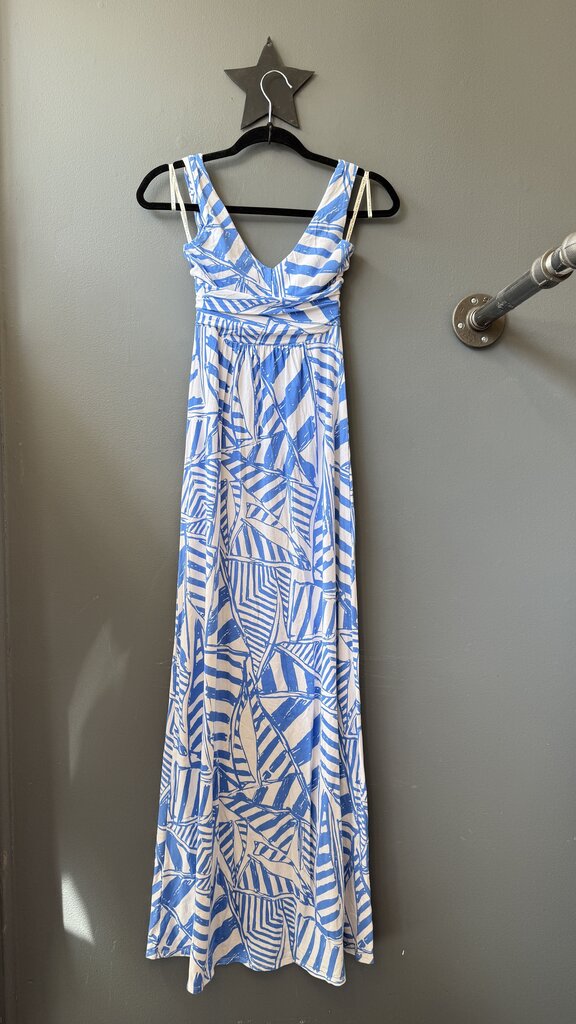 Nautical Jersey Maxi Dress