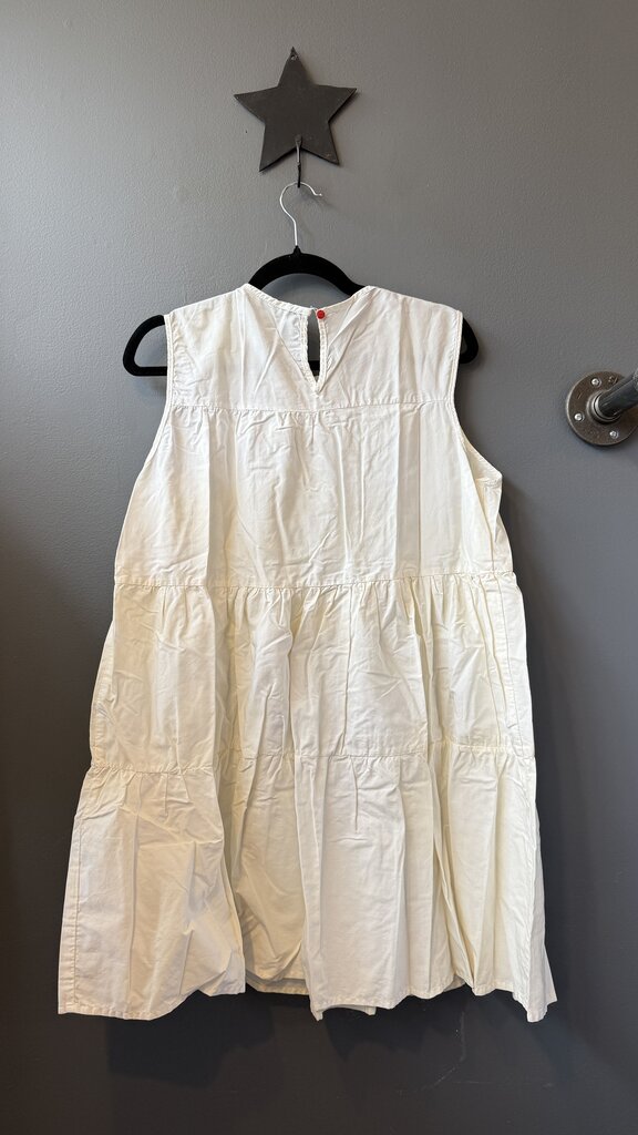 Tiered Cotton Poplin Mini Dress