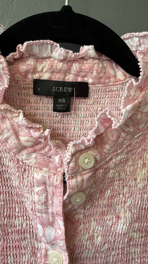 Cotton Printed Smocked Top