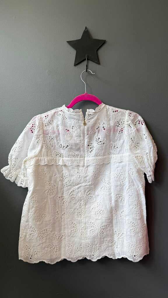 Butterfly Eyelet Lace Top