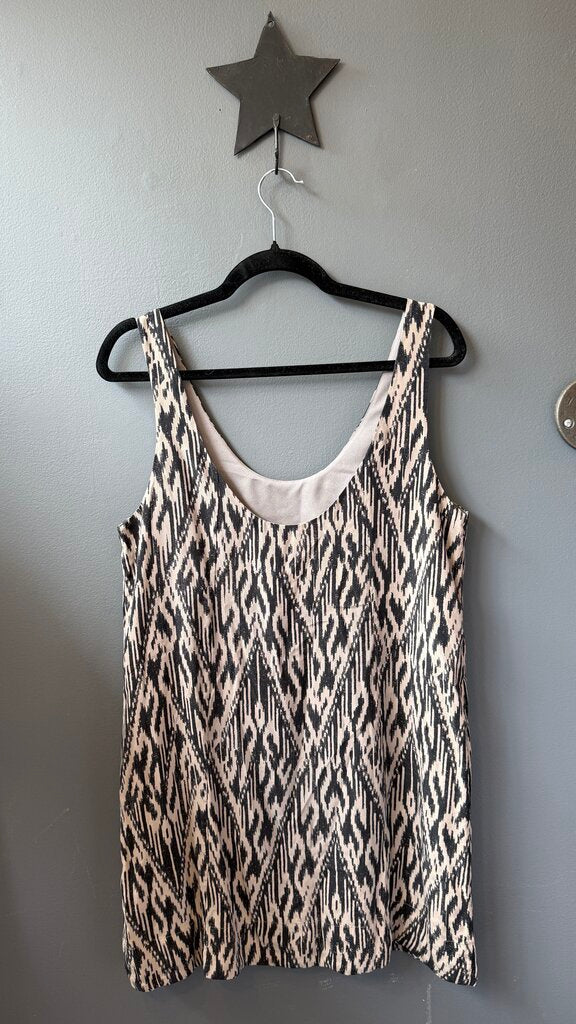 Silk Ikat Tank Shift Dress