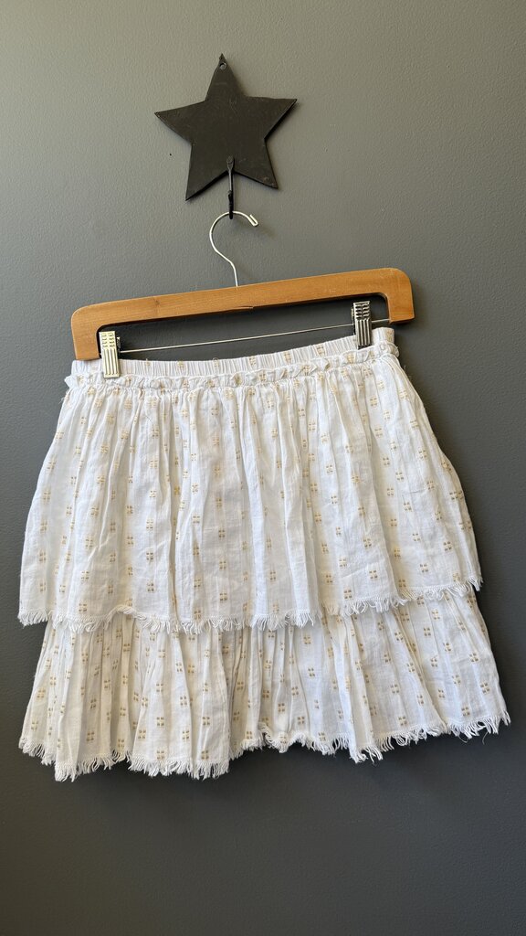 Embroidered Tiered Skirt