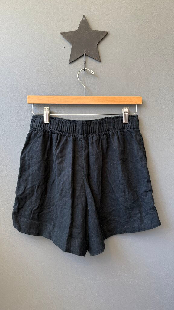 Linen Blend Pull On Shorts