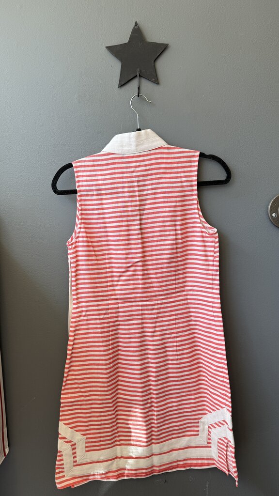 Linen Stipe Tunic Dress