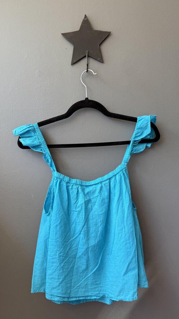 Cotton Ruffle Crop Top