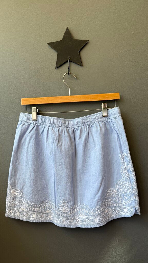 Embroidered Cotton Skirt