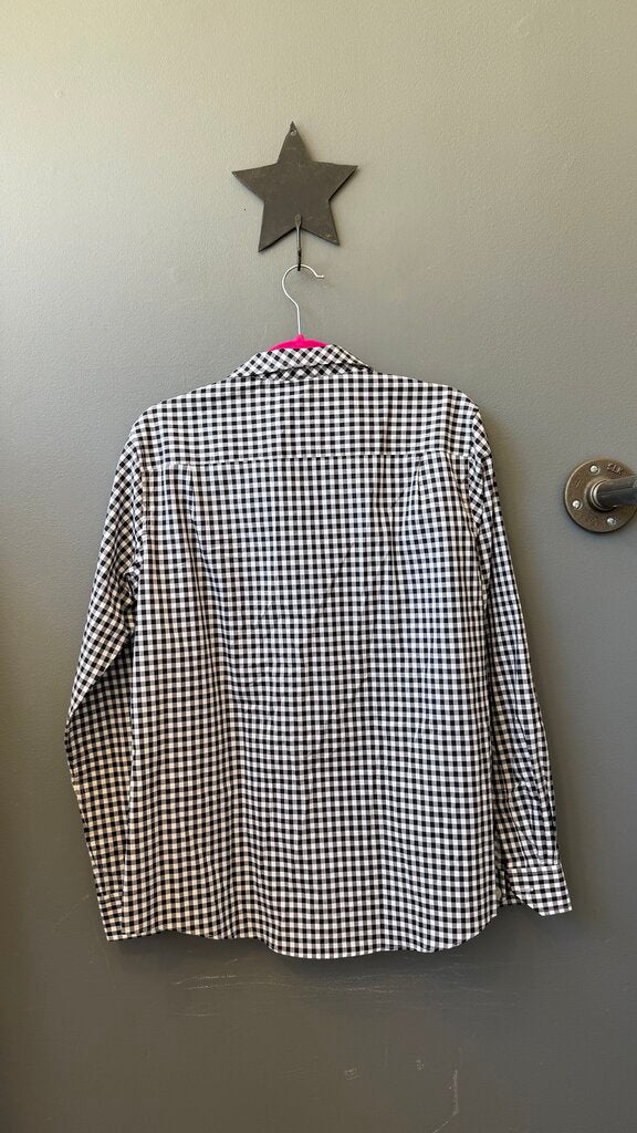 Gingham Cotton Button Up Shirt
