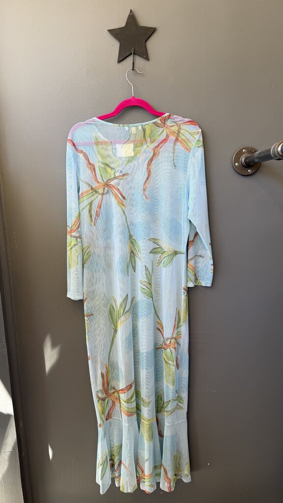 Mesh Topper Maxi Dress