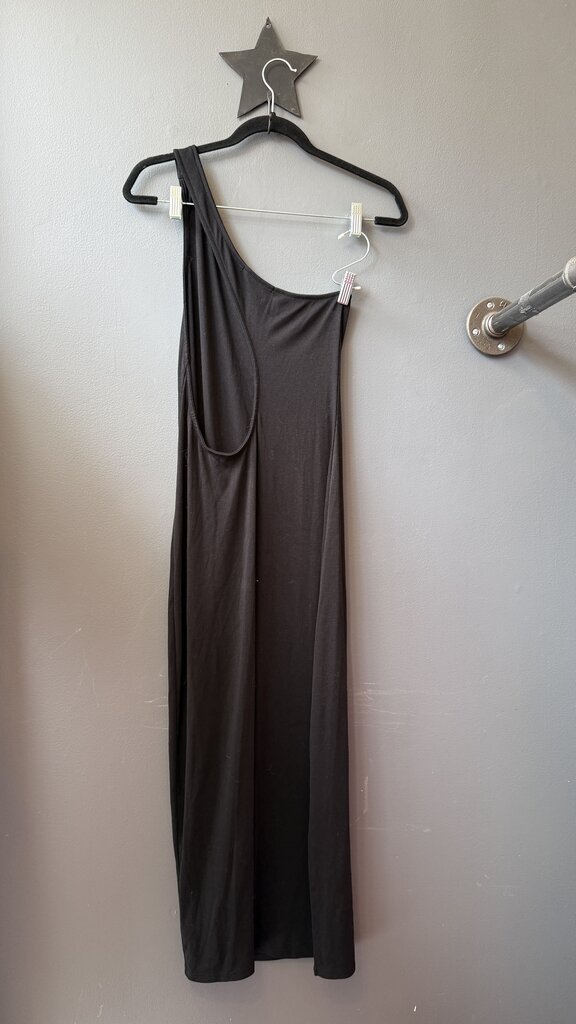 Ribbed One Shoulder Midi Dress