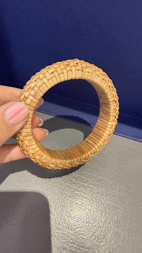 Rattan Basket Bangle Bracelet