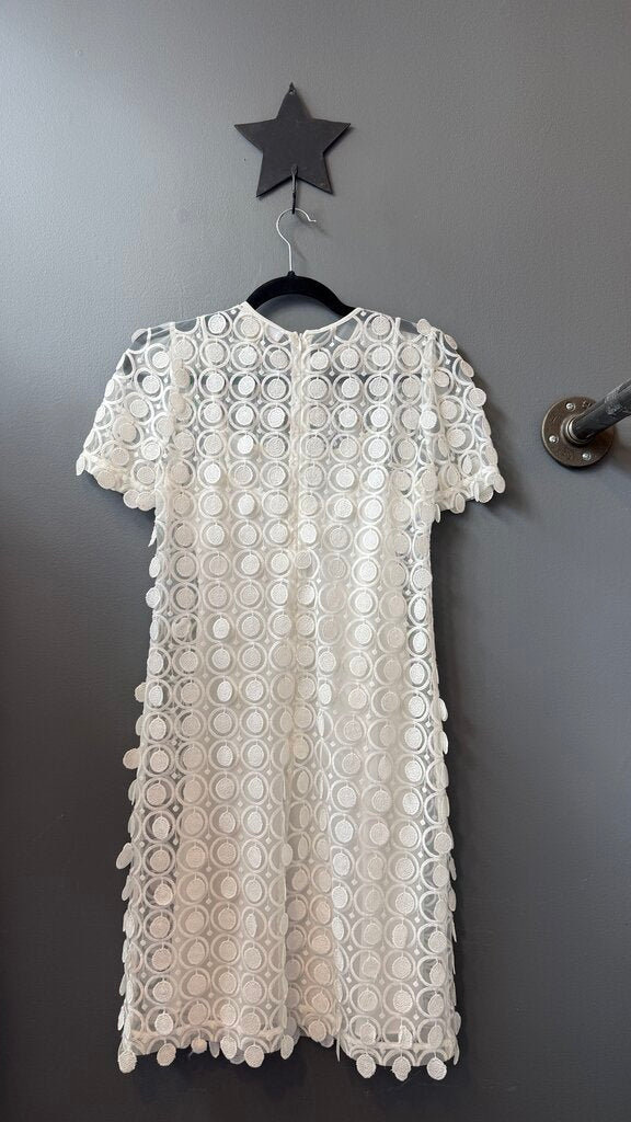 Circle 3D Lace Shift Dress