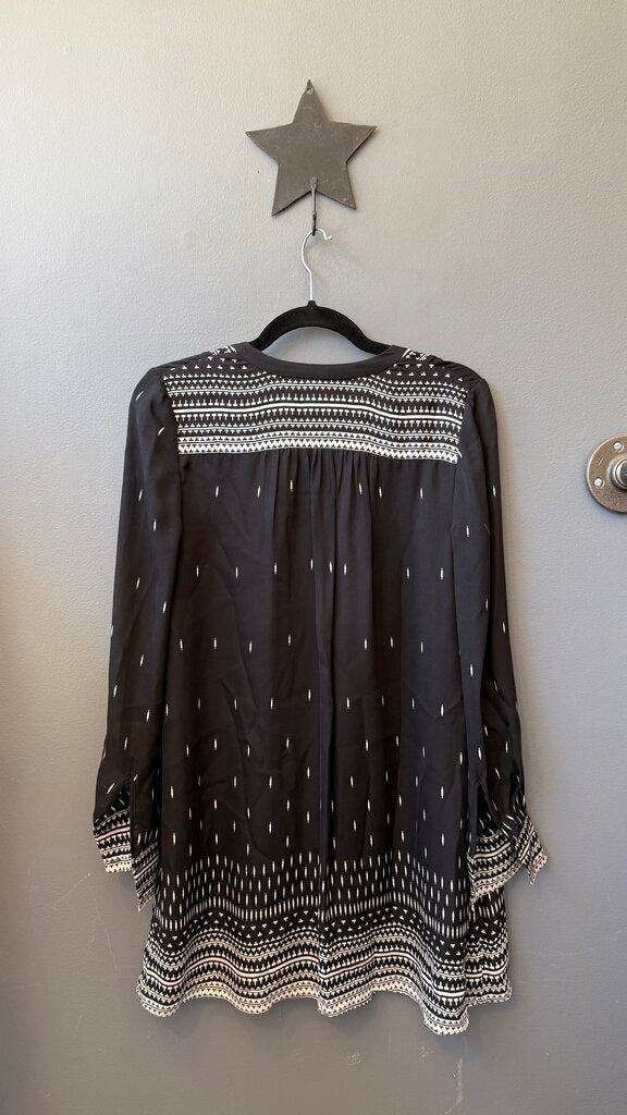 Silk Popover Longsleeve Dress