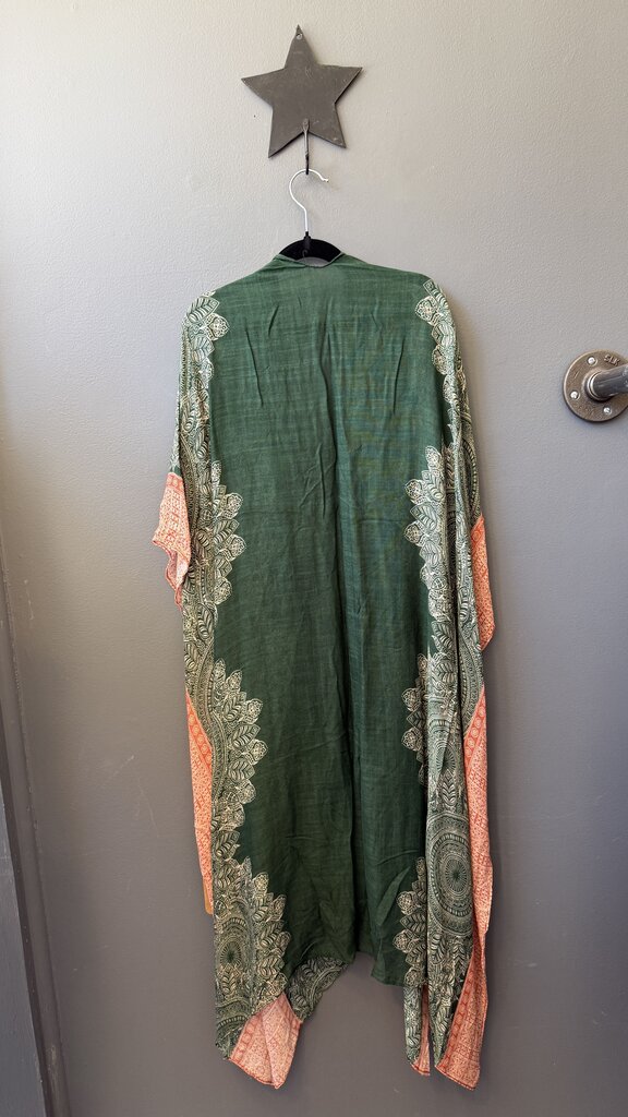 Print Kimono Poncho