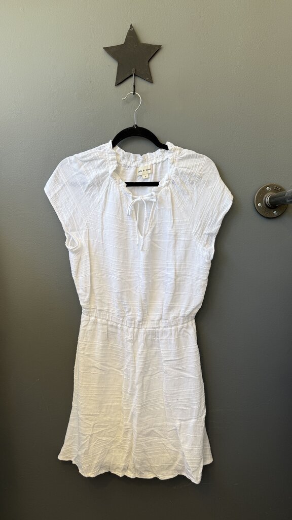 Textured Elastic Waist Dress