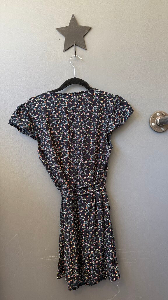 Floral Wrap Mini Dress