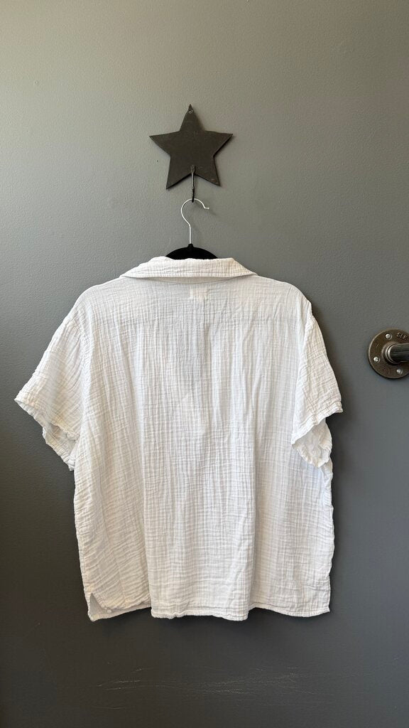 Cotton Gauze Popover Top