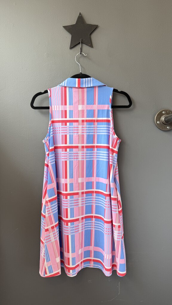 Plaid Swing Polo Dress