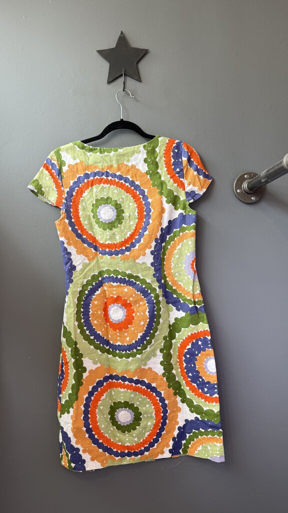 Linen Cap Sleeve Shift Dress