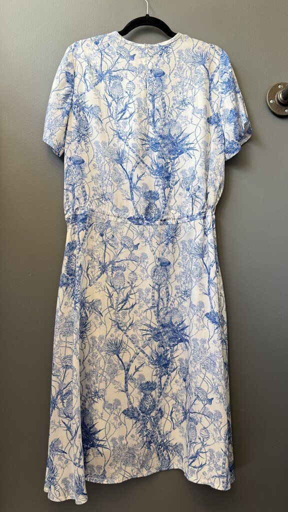 Toile Drawstring Midi Dress