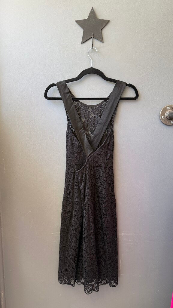 Cross Back Lace Sheath Dress
