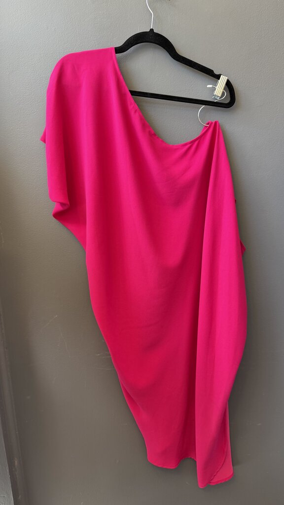 One Shoulder Cocoon Caftan Midi Dress