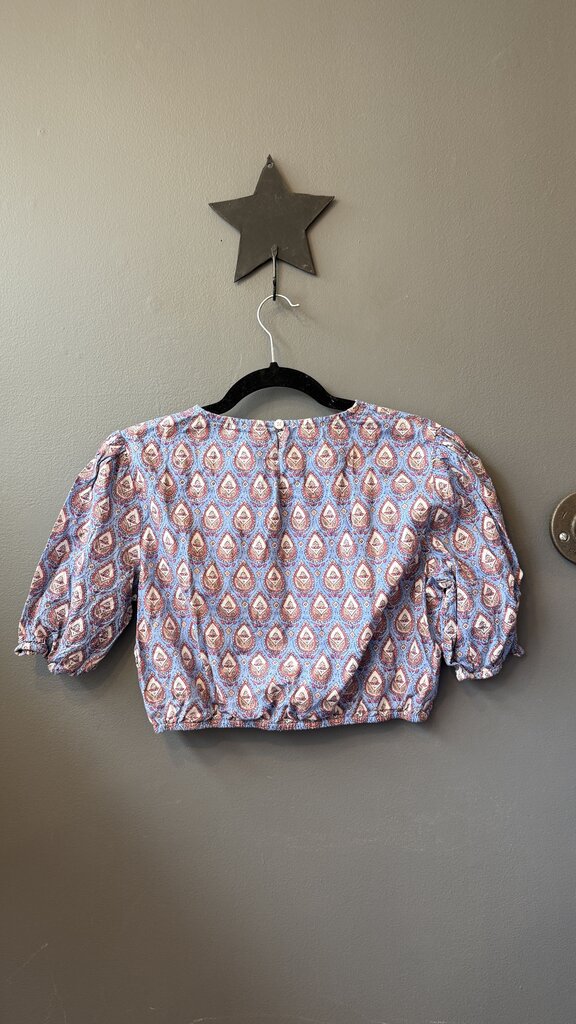 Block Print Crop Top