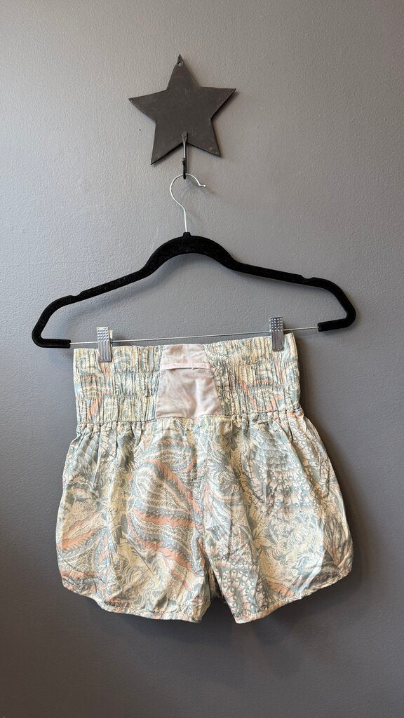 High Rise Print Shorts