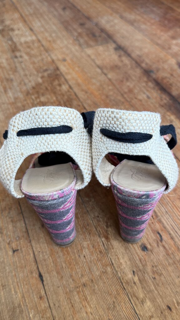 Printed Espadrille Wedges