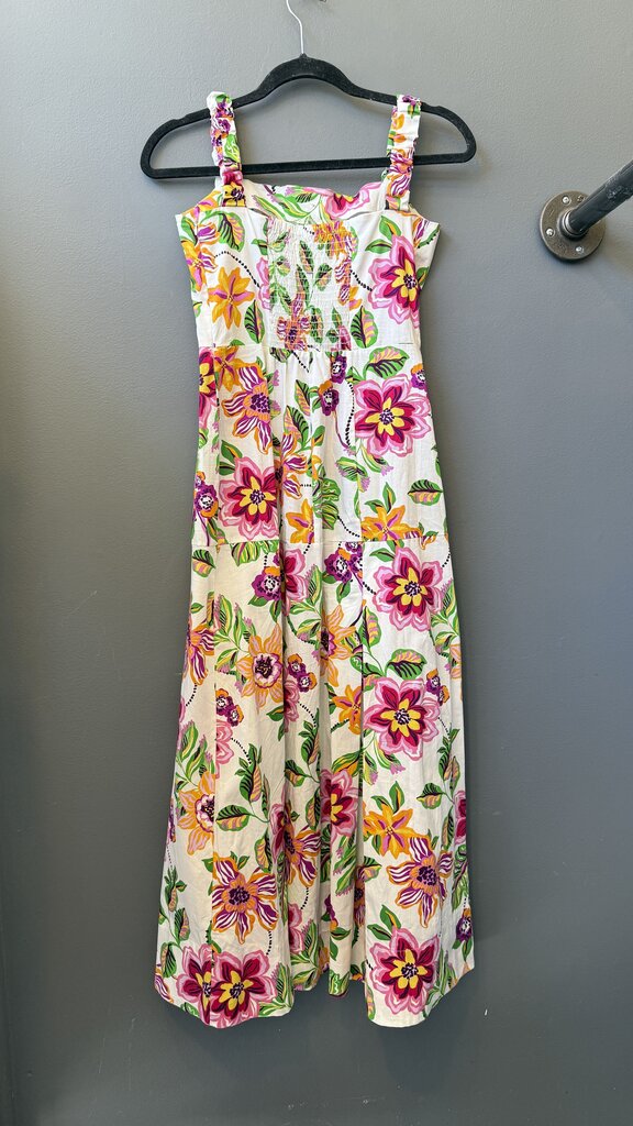 Floral Pleated Midi Dress