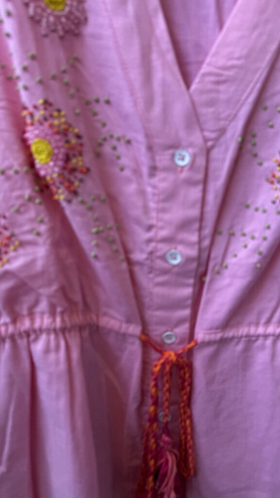 Beaded Tassel Linen Top