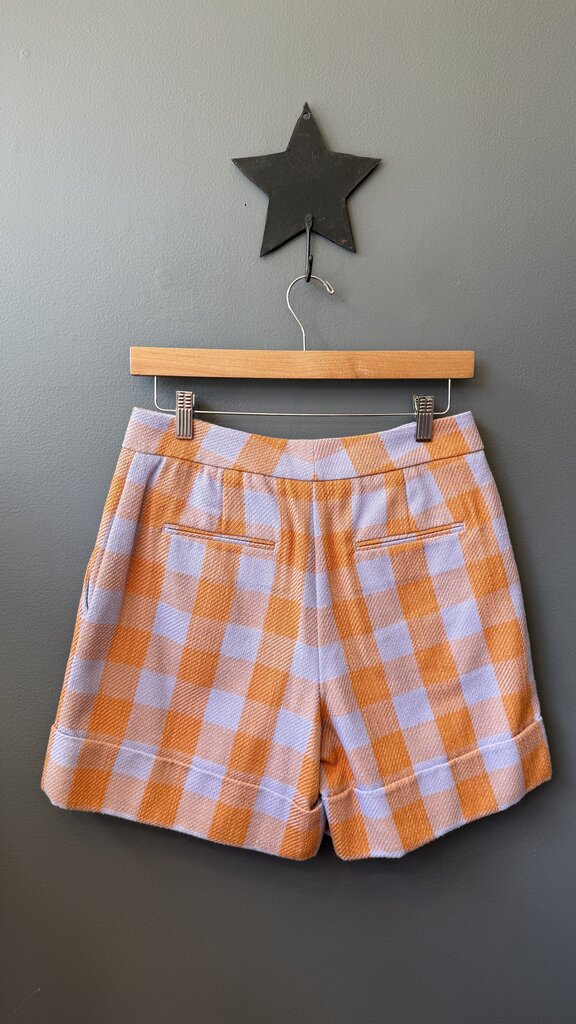 High Rise Gingham Shorts