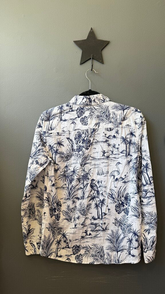 Monstera Toile Button Up Shirt