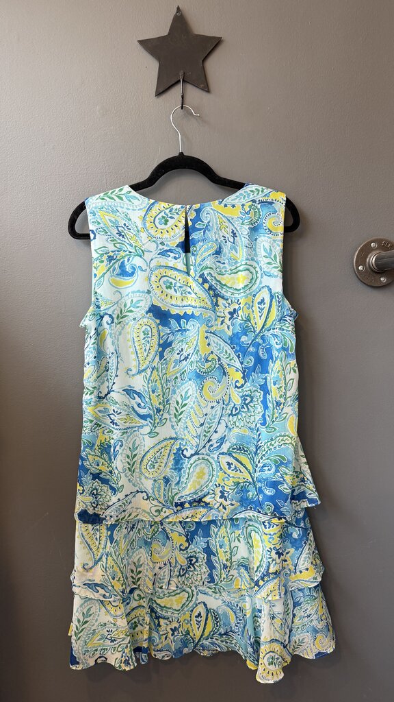Tiered Chiffon Paisley Aline Dress