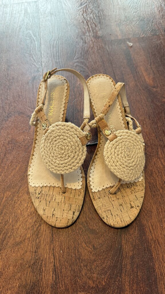 Rope Cork Wedge Sandals