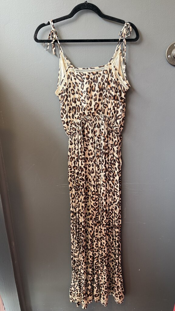 Leopard Surplice Jumpsuit