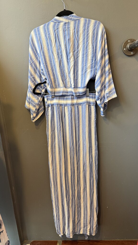 Stripe Wrap Top + Maxi Skirt