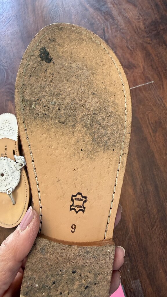 Whipstitch Leather Sandals