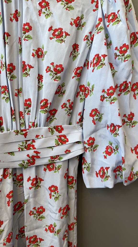 Floral Silk Blend Midi Dress