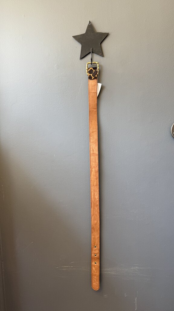 Leopard Ponyhair Belt