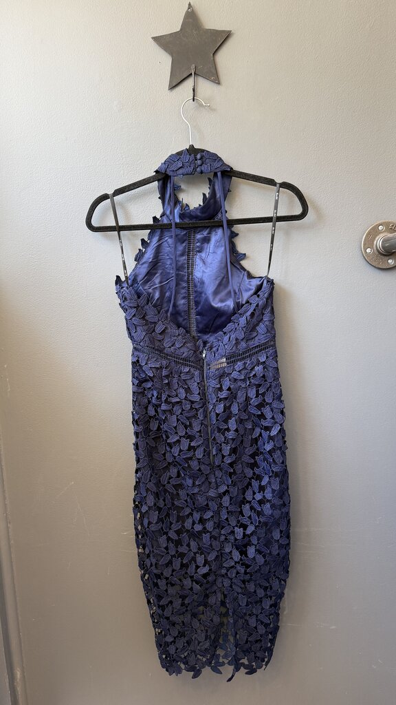 3D Lace Halter Sheath Dress