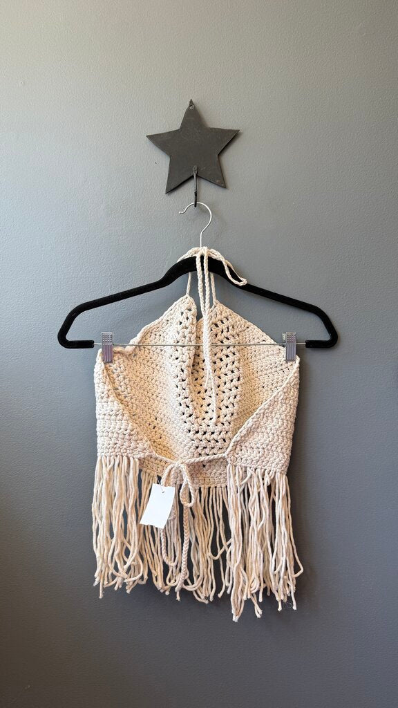 Crochet Backless Halter Top