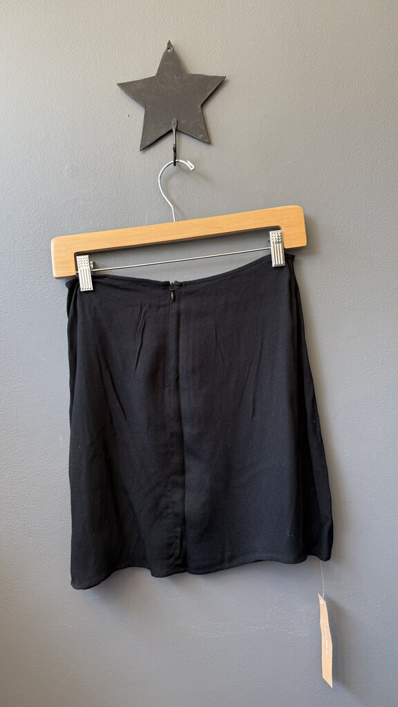 Crepe Margot Slit Mini Skirt