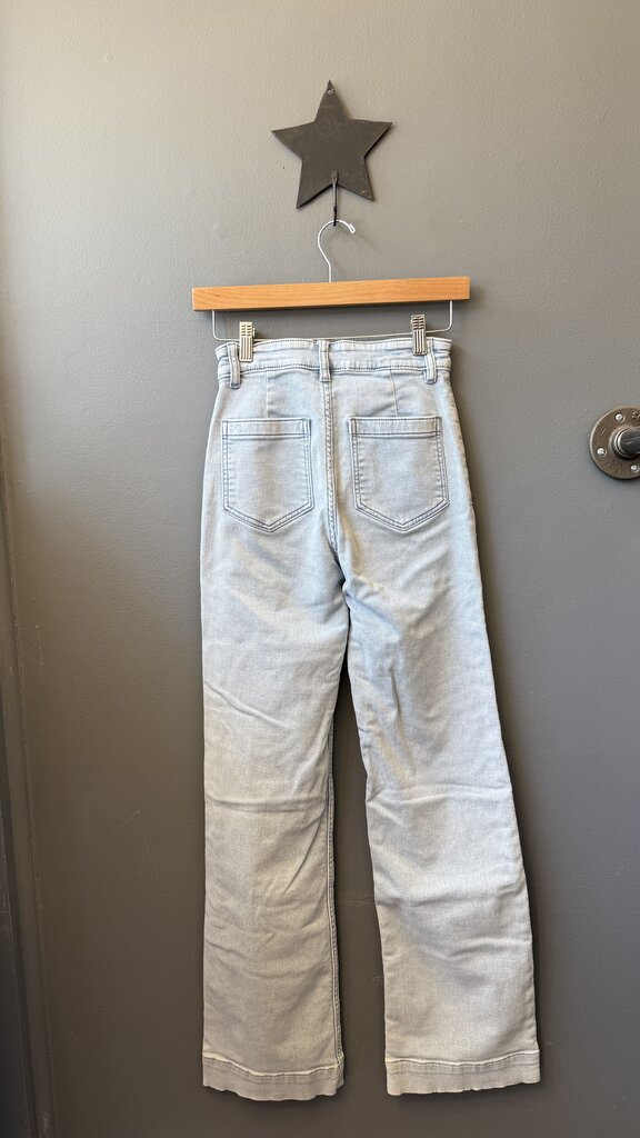 Soft Patch Pocket Flare Jeans