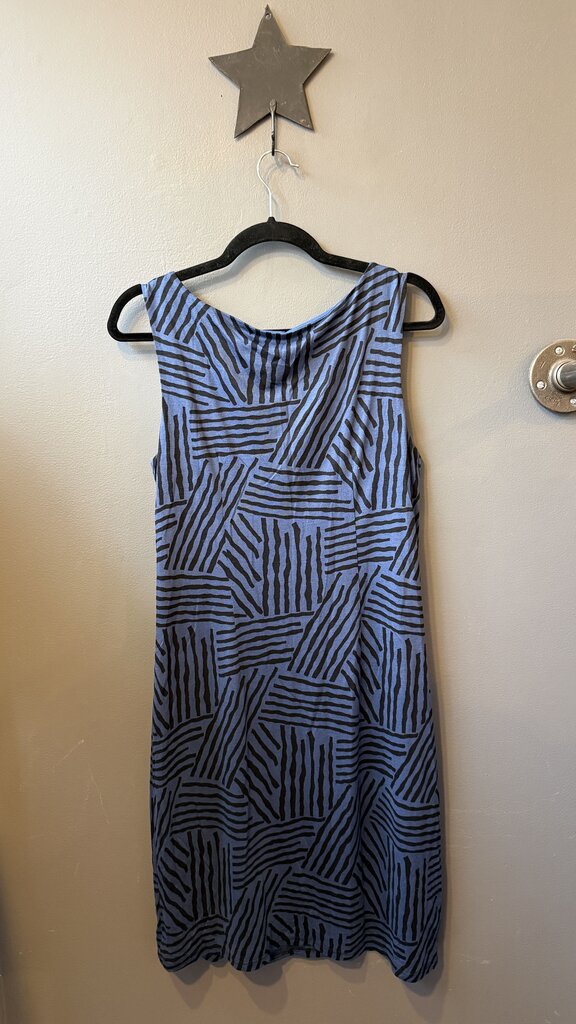 Stripe Print Jersey Dress