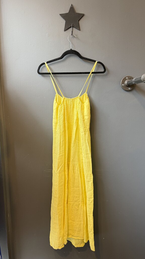 Linen Tiered Midi Dress