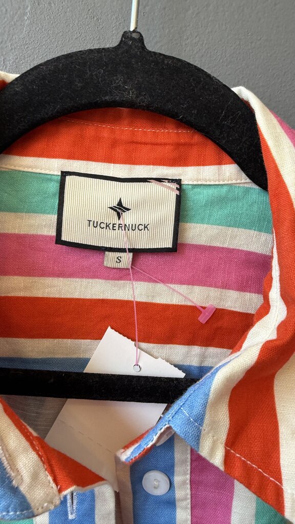 Rainbow Stripe Kick Hem Dress