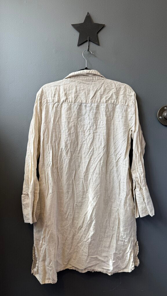 Linen Popover Shift Dress