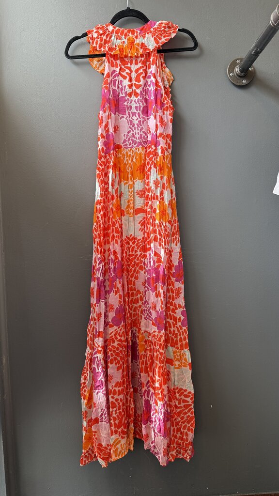 Floral Ruffle Maxi Dress