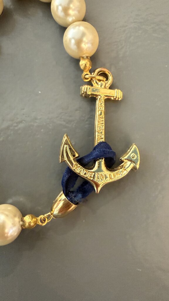 KJP Pearl Bead Anchor Bracelet