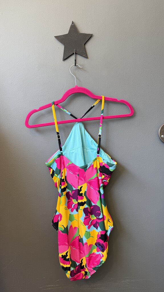 Ruched Floral Swimsuit